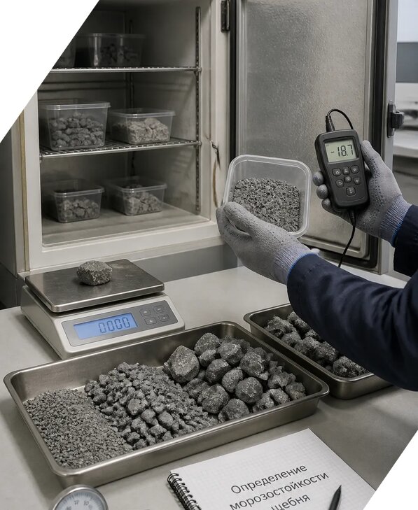 Определение морозостойкости щебня в Новотроицке от 3664 р. | ЭкспертизаРоссия